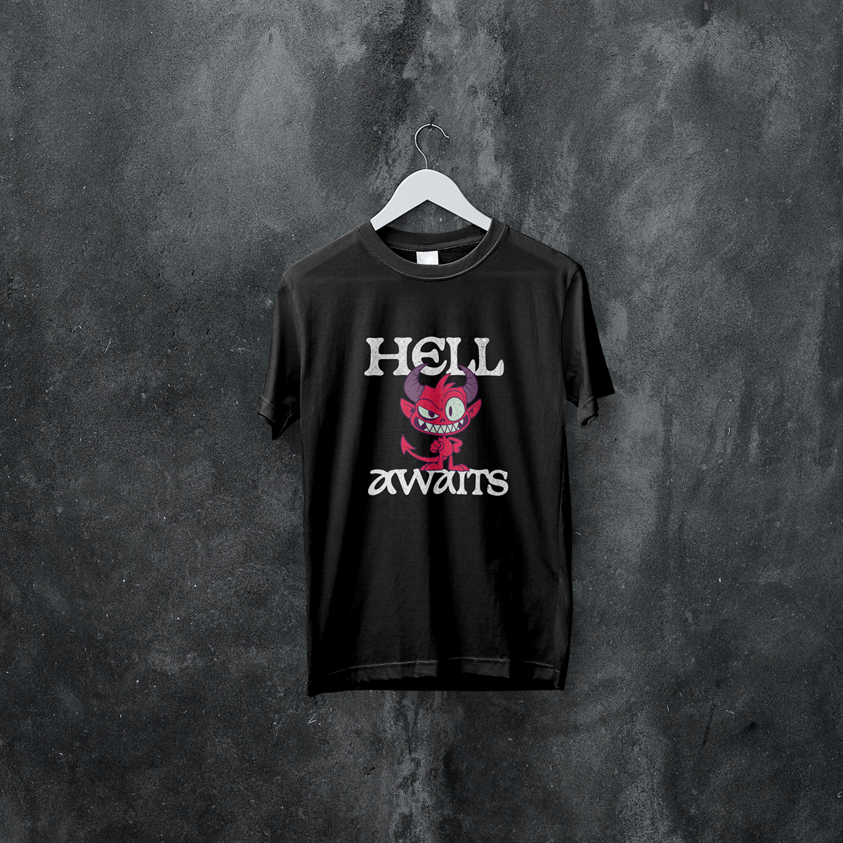 CAMISETA HELL AWAITS