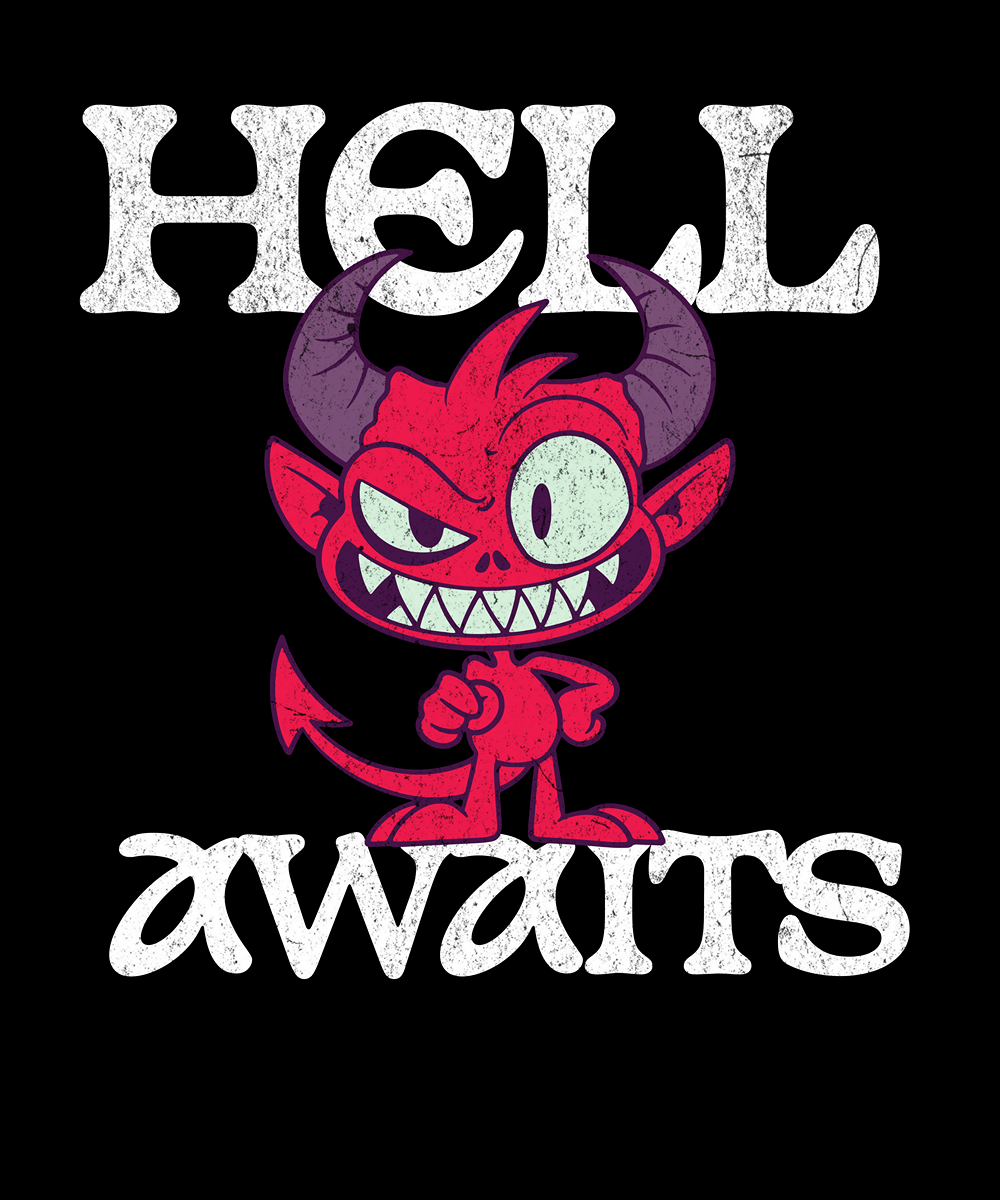 CAMISETA HELL AWAITS